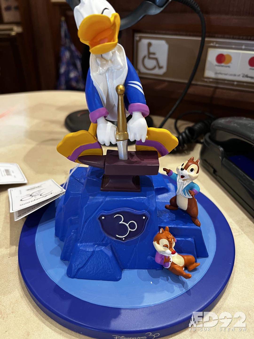 Peluche Disney Donald 100ème anniversaire 30 cm collector limité
